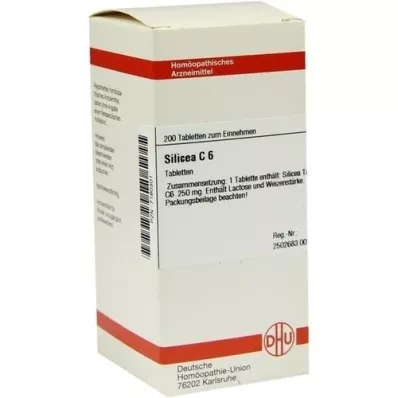 SILICEA C 6 Tablettes, 200 pc