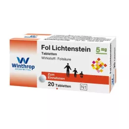 FOL Comprimés de Lichtenstein 5 mg, 20 pièces