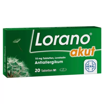 LORANO comprimés aigus, 20 pcs LORANO comprimés aigus, 20 pcs