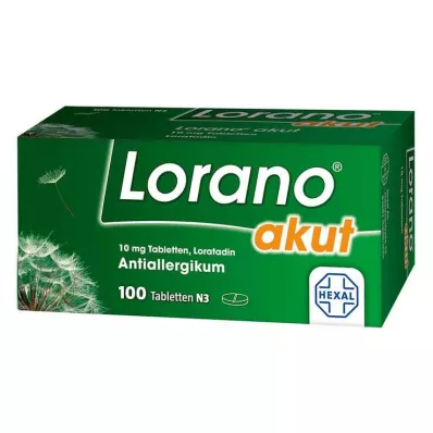 LORANO comprimés aigus, 100 pcs LORANO comprimés aigus, 100 pcs