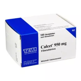 CALCET 950 mg de comprimés de films, 100 pc