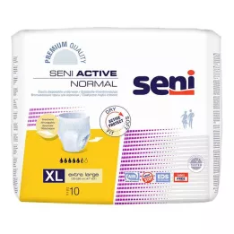 SENI Incontinence normale active glisse une fois xl, 10 pc