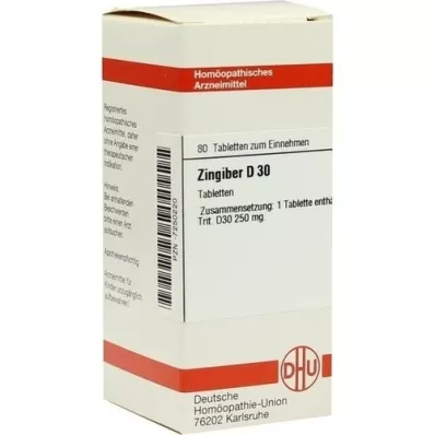 ZINGIBER D 30 comprimés, 80 pc