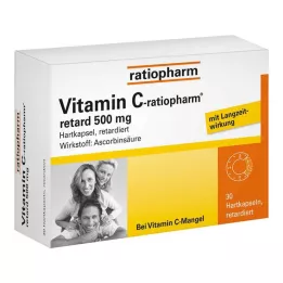 VITAMIN C-RATIOPHARM retard 500 mg gélules, 30 pcs