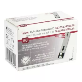 BEURER Bandelettes de test de glycémie GL32/GL34/BGL60, 50 pièces