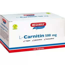 L-CARNITIN 500 mg de capsules de mégamax, 120 pc