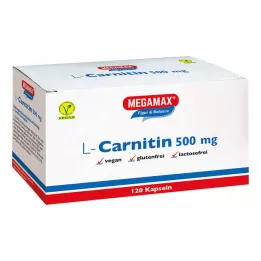 L-CARNITIN 500 mg Gélules Megamax, 120 unités