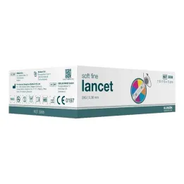 Klinion Lancettes de couleur fine douce 28 G, 110 pc