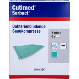 CUTIMED Compresses absorbantes Sorbact 7x9 cm, 6 pièces