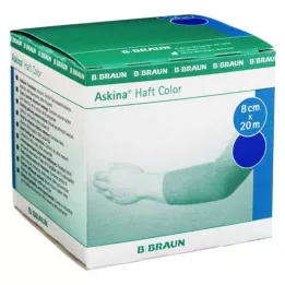 ASKINA Pansement adhésif Couleur 8 cmx20 m bleu, 1 pc