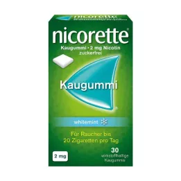 NICORETTE Chewing-gum 2 mg menthe blanche, 30 pcs