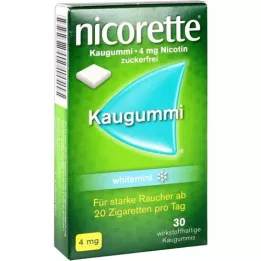 NICORETTE Kaugummi 4 mg Whitemint, 30 pc