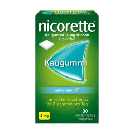 NICORETTE Chewing-gum 4 mg menthe blanche, 30 pcs