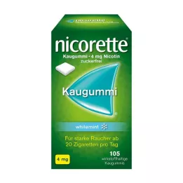 NICORETTE Chewing-gum 4 mg menthe blanche, 105 pcs