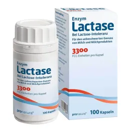 Lactase 3300 FCC 200 mg, gélules, 100 unités