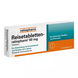 REISETABLETTEN-ratiopharm, 20 pièces
