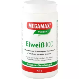 EIWEISS 100 poudre de mégamax de fraise, 400 g