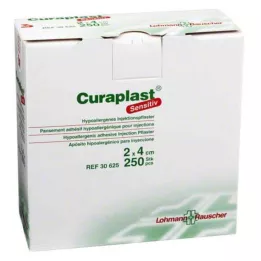 CURAPLAST Inj.-Pflaster sensitive 2x4 cm, 250 pcs