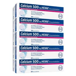 CALCIUM 500 HEXAL comprimés effervescents, 100 pièces