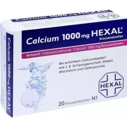 CALCIUM 1000 HEXAL Comprimés effervescents, 20 pc