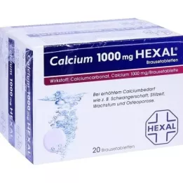 CALCIUM 1000 HEXAL Comprimés effervescents, 40 pc