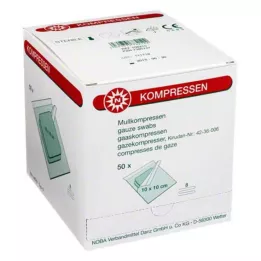 MULLKOMPRESSEN 10x10 cm stérile 8 fois, 50X2 pcs