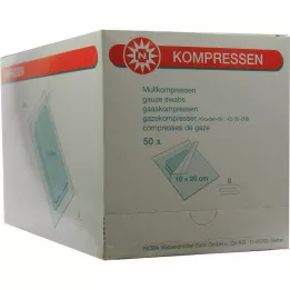 MULLKOMPRESSEN 10x20 cm stérile 8 fois, 50X2 pcs