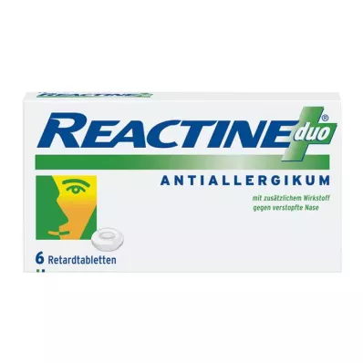 REACTINE Duo de comprimés à libération prolongée, 6 unités