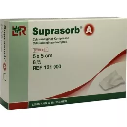 SUPRASORB Un alginate de calcium compt.5x5 cm, 8 pc