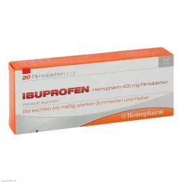 IBUPROFEN Hemopharm 400 mg comprimés pelliculés, 20 pcs