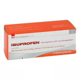 IBUPROFEN Hemopharm 400 mg comprimés pelliculés, 50 pcs