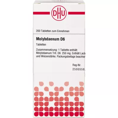 MOLYBDAENUM d 6 comprimés, 200 pc