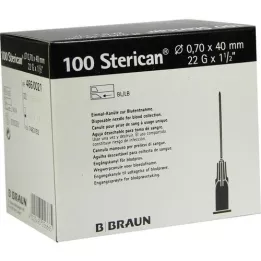STERICAN Canules 22 Gx1 1/2 0,7x40 mm, 100 pc