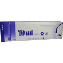 Seringues 10 ml Luer, 2 parties, 100 pièces
