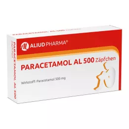 PARACETAMOL AL 500 suppositoires, 10 pièces
