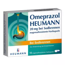 OMEPRAZOL Heumann 20 mg b.Sodbr. gélules dures résistantes à lacide gastrique, 14 pcs
