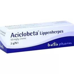 Crème dherpès aciclobeta lèvres, 2 g