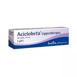 ACICLOBETA Crème contre lherpès labial, 2 g