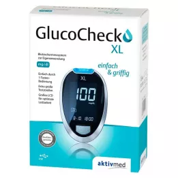 GLUCOCHECK XL Kit de lecteur de glycémie mg/dl, 1 pièce