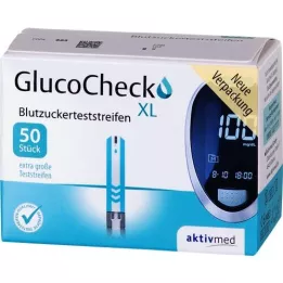 GLUCOCHECK XL Ban à sucre dans le sang, 50 pc