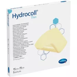 HYDROCOLL mince wundverband 15x15 cm, 5 pc
