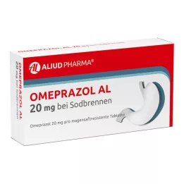 OMEPRAZOL AL Comprimés de 20 mg dacide gastrique sodique b.Sodbr., 7 pcs
