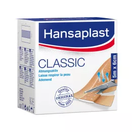 HANSAPLAST Plâtre classique 6 cm x 5 m, 1 pièce