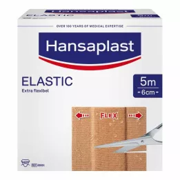 HANSAPLAST Pansement élastique 6 cm x 5 m, 1 pièce