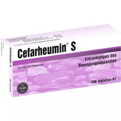 CEFARHEUMIN S comprimés, 100 pc CEFARHEUMIN S comprimés, 100 pc