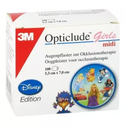 OPTICLUDE 3M Disney filles midi 2538MDPG-100, 100 pièces