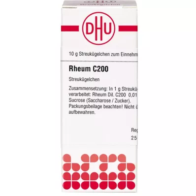 RHEUM C 200 Globules, 10 g RHEUM C 200 Globules, 10 g