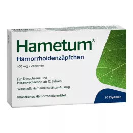 HAMETUM Suppositoires pour hémorroïdes, 10 pièces