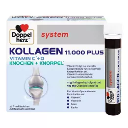 DOPPELHERZ Ampoules du système Collagène 11 000 Plus, 30X25 ml