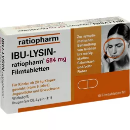 IBU-Lysin-ratiopharm 684 mg de comprimés enduits de film, 10 pc